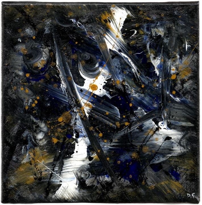 Painting titled "Alchimie (Alchemy)…" by Davidian Gotis Abstraction Abstraite, Original Artwork, Acrylic