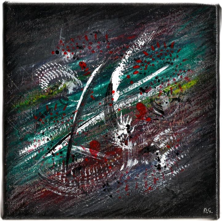 Painting titled "Shaman - Abstractio…" by Davidian Gotis Abstraction Abstraite, Original Artwork, Acrylic