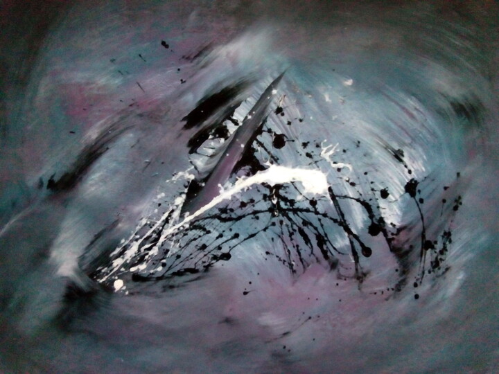 Painting titled "Vague de l'Âme (Sou…" by Davidian Gotis Abstraction Abstraite, Original Artwork, Acrylic