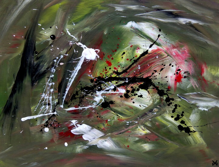 Pintura intitulada "Symphonie d'Automne…" por Davidian Gotis Abstraction Abstraite, Obras de arte originais, Acrílico