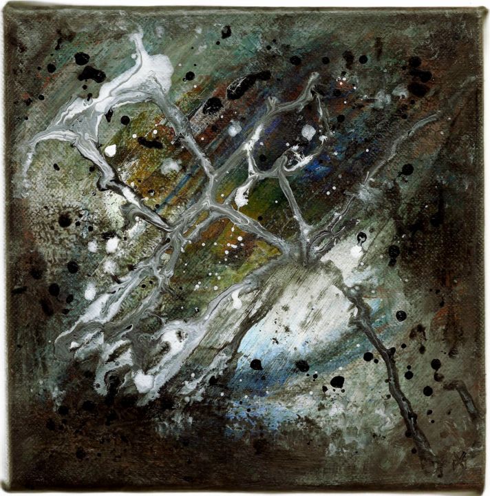 Painting titled "Ochra Terra - Abstr…" by Davidian Gotis Abstraction Abstraite, Original Artwork, Acrylic