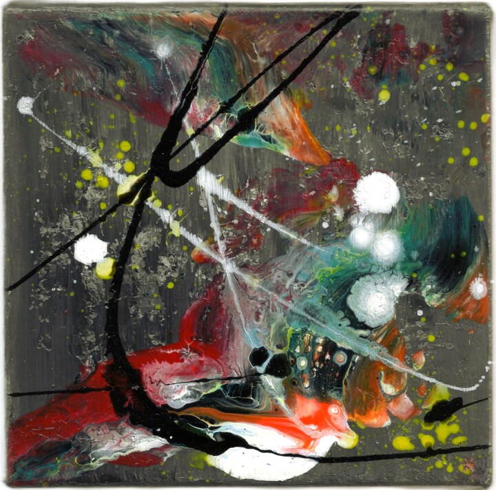 Peinture intitulée "Gonosomes - Abstrac…" par Davidian Gotis Abstraction Abstraite, Œuvre d'art originale, Acrylique