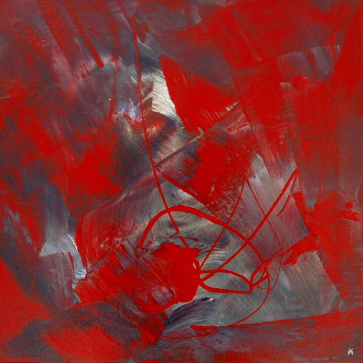 Painting titled "Daredevil - Abstrac…" by Davidian Gotis Abstraction Abstraite, Original Artwork, Acrylic