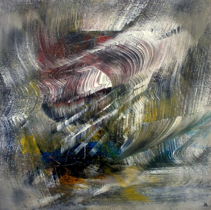 Картина под названием "Lambda - Abstractio…" - Davidian Gotis Abstraction Abstraite, Подлинное произведение искусства, Акрил