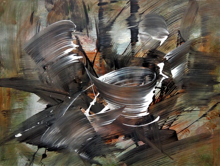 Ζωγραφική με τίτλο "Audace (Boldness) -…" από Davidian Gotis Abstraction Abstraite, Αυθεντικά έργα τέχνης, Ακρυλικό