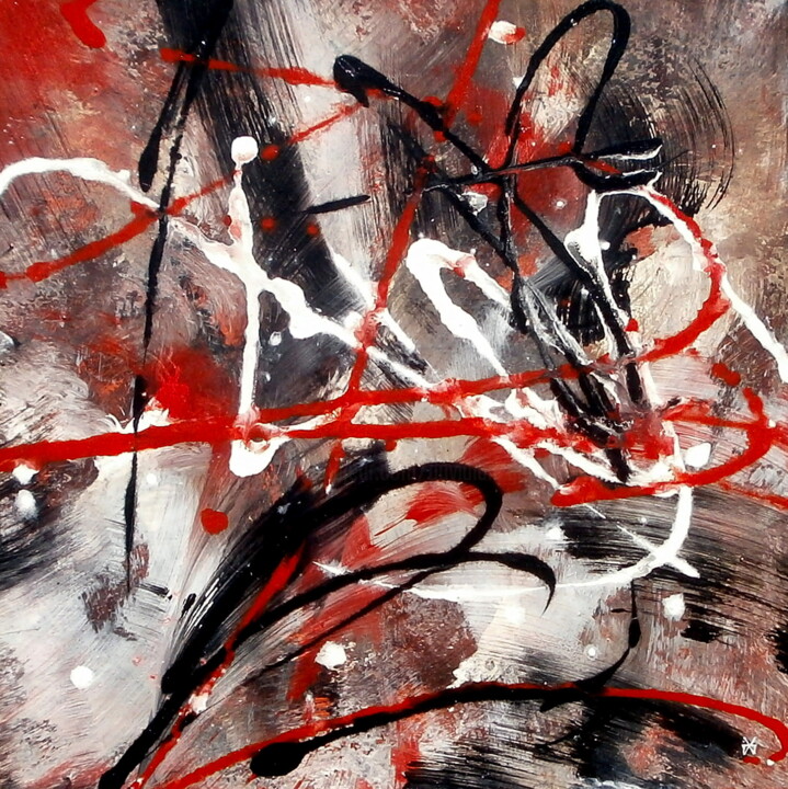 Painting titled "Symphonie de Libert…" by Davidian Gotis Abstraction Abstraite, Original Artwork, Acrylic