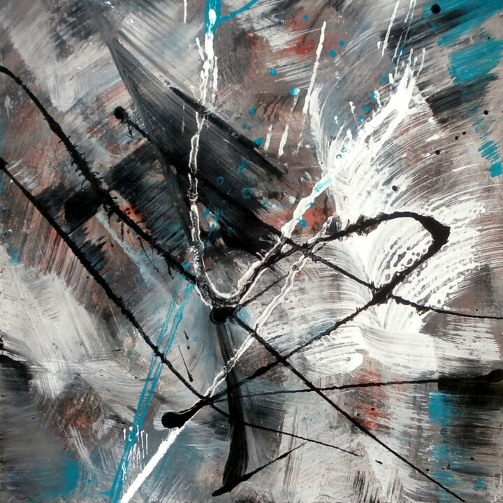 Peinture intitulée "Temps d'accueil (We…" par Davidian Gotis Abstraction Abstraite, Œuvre d'art originale, Acrylique