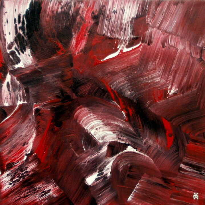 Painting titled "Magmatik - Abstract…" by Davidian Gotis Abstraction Abstraite, Original Artwork, Acrylic