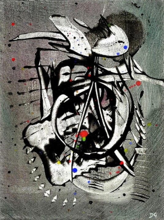 Malerei mit dem Titel "Talos - Abstraction…" von Davidian Gotis Abstraction Abstraite, Original-Kunstwerk, Acryl