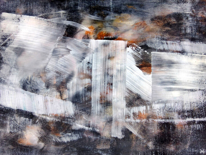 「Interface - Abstrac…」というタイトルの絵画 Davidian Gotis Abstraction Abstraiteによって, オリジナルのアートワーク, アクリル