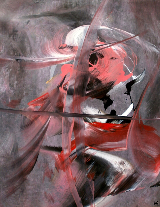 Pittura intitolato "Rose Follet (PInk O…" da Davidian Gotis Abstraction Abstraite, Opera d'arte originale, Acrilico