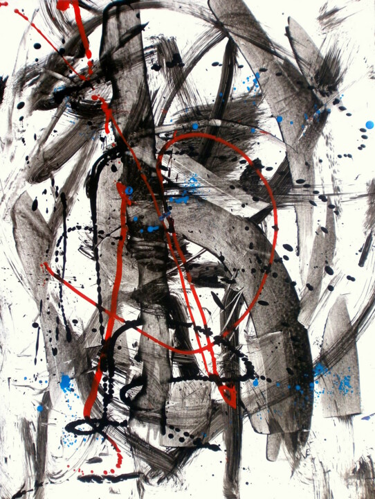 绘画 标题为“TRIX - Abstraction…” 由Davidian Gotis Abstraction Abstraite, 原创艺术品, 丙烯