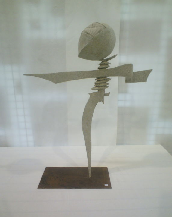 Sculptuur getiteld "" The tree "" door David Jacques Royer, Origineel Kunstwerk, Metalen