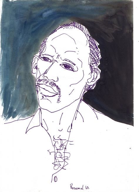 Disegno intitolato "Inconnu" da David Blandin, Opera d'arte originale