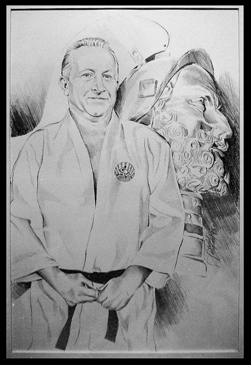 Drawing titled "willymanquoy-judo.j…" by David Mauquoy, Original Artwork
