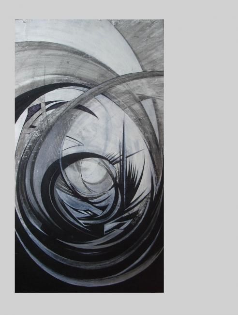 Pintura intitulada "clean spiral" por David Peyrou, Obras de arte originais