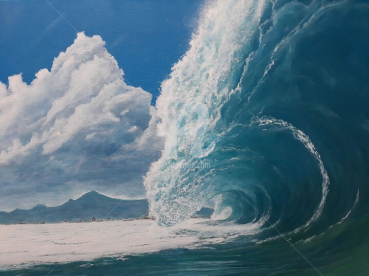 Peinture intitulée "Peinture marine: va…" par David Quant, Œuvre d'art originale, Acrylique