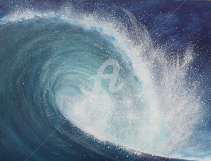 Peinture intitulée "Swell" par David Quant, Œuvre d'art originale, Acrylique