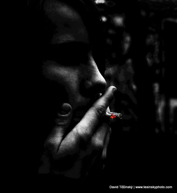 Photography titled "Smoker" by David Tesin Sky, Original Artwork