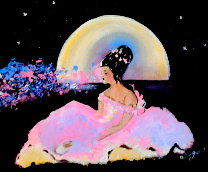 Painting titled "PRINCESA DAVITA" by Davileine Borrego, Original Artwork, Acrylic