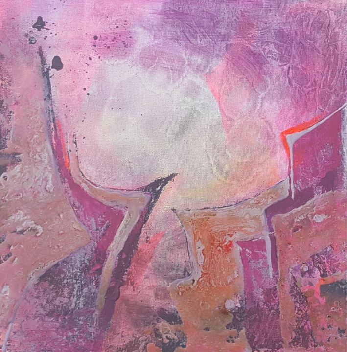 Peinture intitulée "Edification" par Aurore Thomas, Œuvre d'art originale, Acrylique