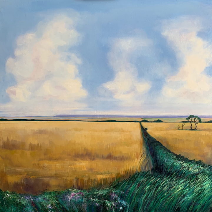 Peinture intitulée "Boundless Summer" par Dawn Rodger, Œuvre d'art originale, Huile