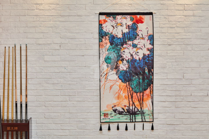 Textile Art titled "Dayou Tapestry - Re…" by Dayou Lu, Original Artwork, Clothing