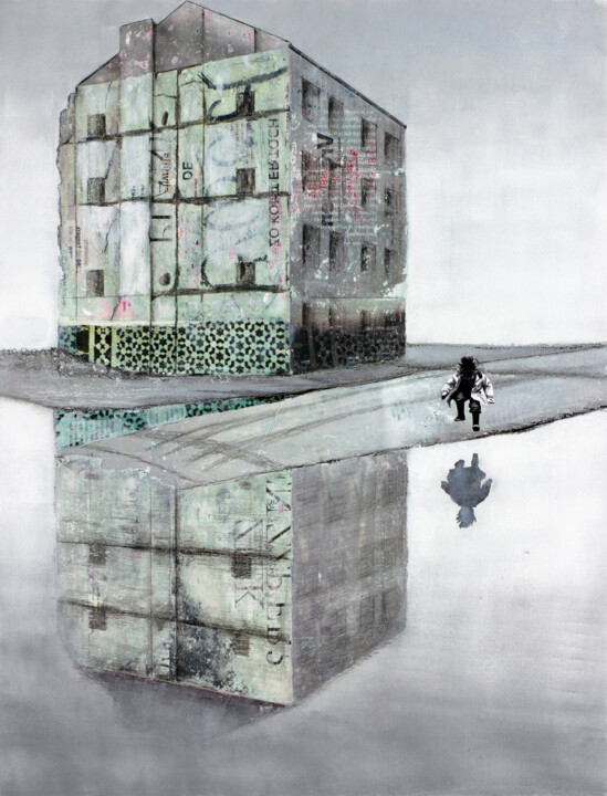 Картина под названием "THE DECEMBER RAIN" - Db Waterman, Подлинное произведение искусства, Акрил
