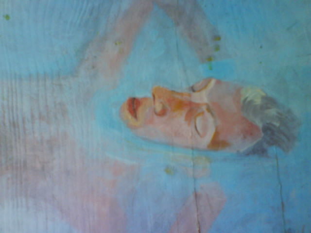 Peinture intitulée "La sieste coulée" par Batistan Dit "Mine", Œuvre d'art originale, Huile