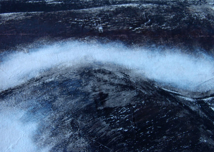 Картина под названием ""Contrée d'aucun Ho…" - Denis Bi Assira, Подлинное произведение искусства, Древесный уголь