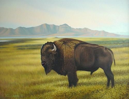 Painting titled "Antelope Island Mon…" by David Camp, Original Artwork, Oil