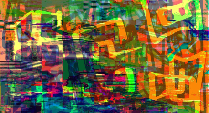 Цифровое искусство под названием "aerosol cemetery" - Ariel Velez, Подлинное произведение искусства, 2D Цифровая Работа