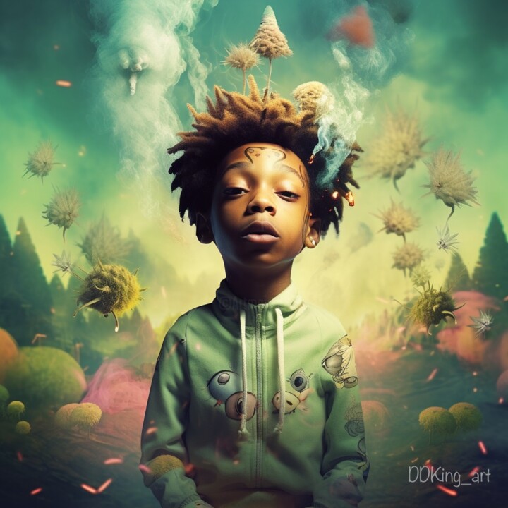 Digital Arts titled "When I Grow Up" by Ddking, Original Artwork, AI generated image