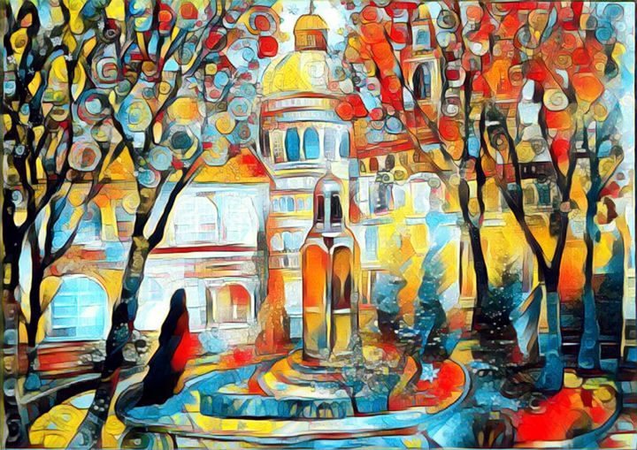 Цифровое искусство под названием "Лавра Александра-Не…" - Дарина Калявкина, Подлинное произведение искусства, 2D Цифровая Ра…
