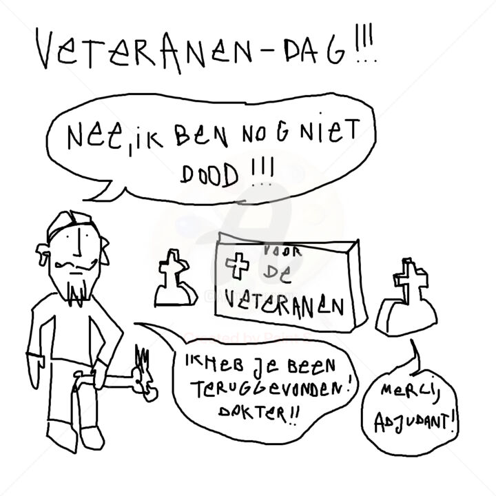 Digitale Kunst getiteld ""veteranen"" door De Artiest (21+), Origineel Kunstwerk, 2D Digital Work