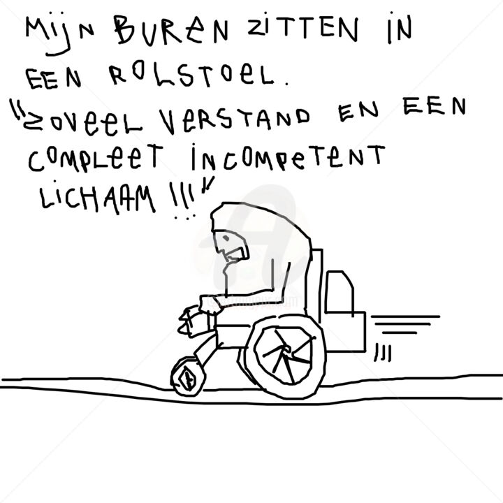 Digitale Kunst getiteld "" incompetente bure…" door De Artiest (21+), Origineel Kunstwerk, 2D Digital Work