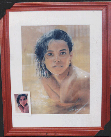 Pintura intitulada "Moça no banho" por De Barros, Obras de arte originais