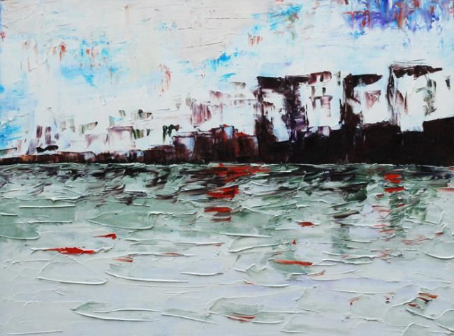 Peinture intitulée "Le Havre" par Dec, Œuvre d'art originale, Huile