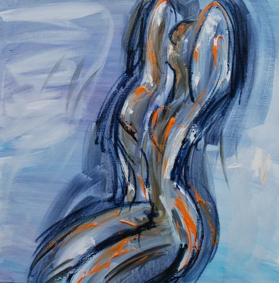 Painting titled "SENSUALITY" by Dec, Original Artwork