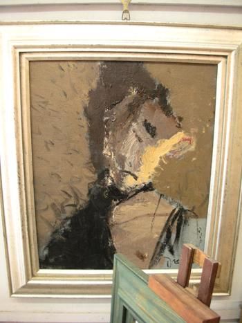 Pittura intitolato "Zelfportret. # 13" da De Ming, Opera d'arte originale, Olio