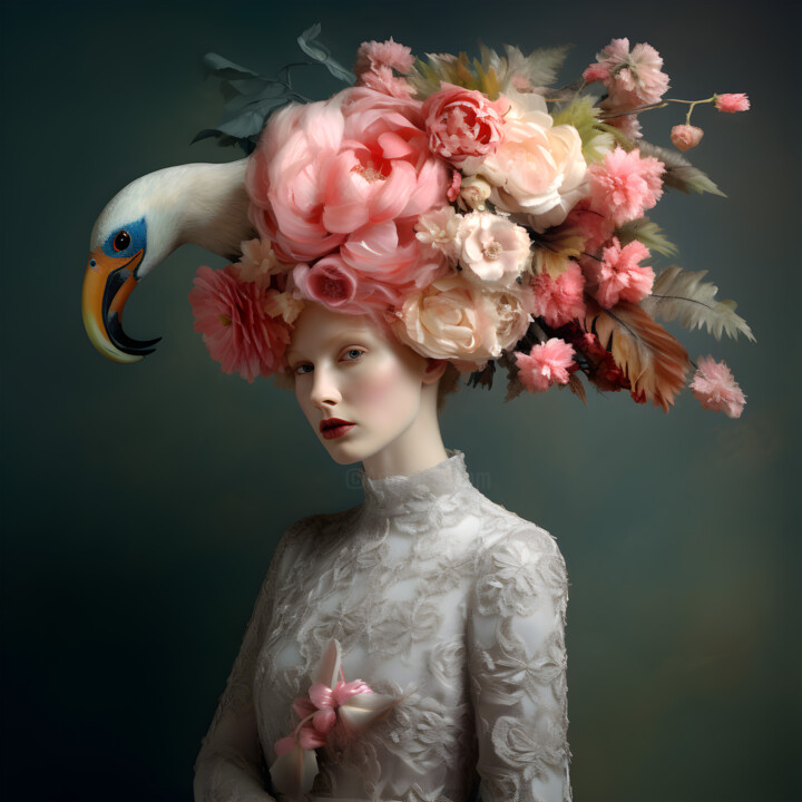 Digital Arts titled "Blooming Beauty DG-…" by Deai Studio, Original Artwork, AI generated image
