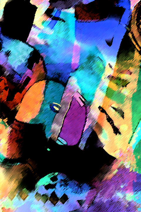 Digital Arts titled "Bon Vivant" by Deanna Che Lyn, Original Art, Digital Painting