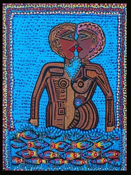 Painting titled "We are here, Mirit…" by Mirit Ben-Nun, Original Artwork, Acrylic