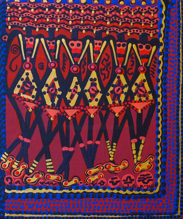 Pintura titulada "Women artist Israel…" por Mirit Ben-Nun, Obra de arte original, Acrílico