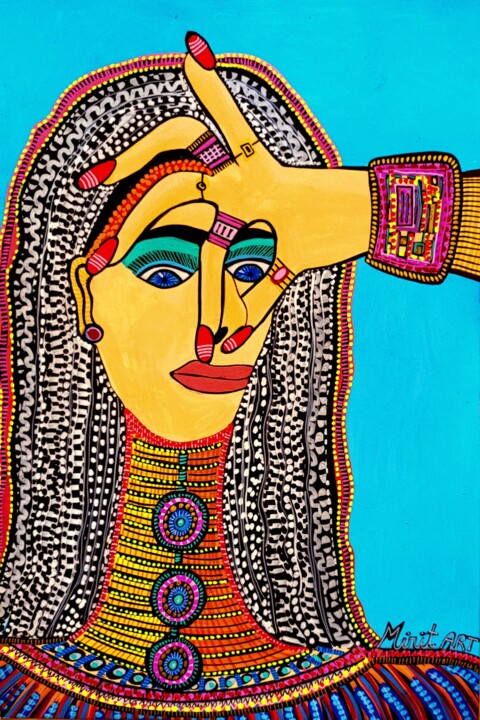 Peinture intitulée "Art from Israeli Mi…" par Mirit Ben-Nun, Œuvre d'art originale, Acrylique