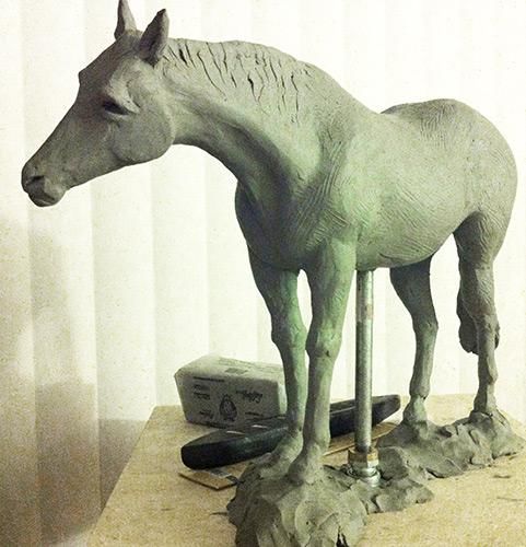 Sculpture titled "Horse" by Deborah Laux, Original Artwork, Other