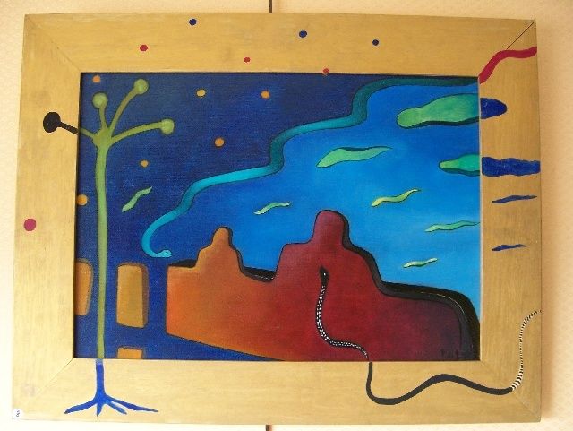 Pintura titulada "Particules" por Patricia De Boysson, Obra de arte original, Oleo Montado en Bastidor de camilla de madera