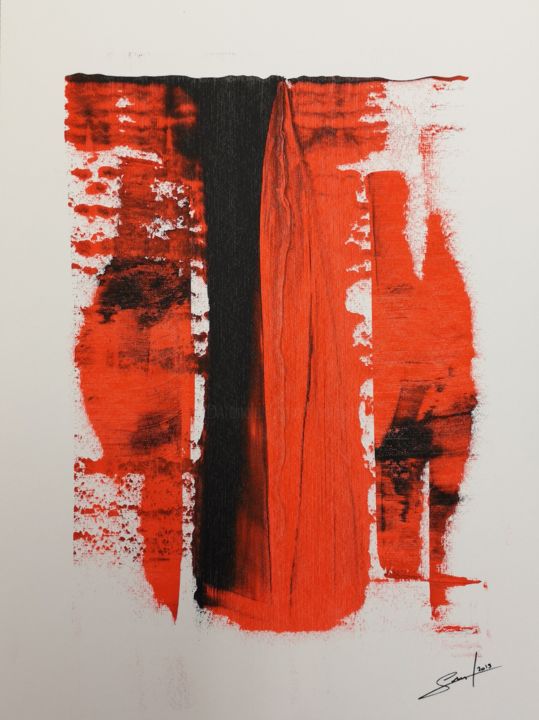 Malerei mit dem Titel "untitle abstract #11" von Declaubry, Original-Kunstwerk, Acryl
