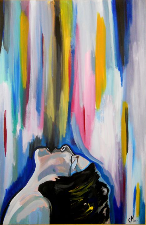 Malarstwo zatytułowany „La luxure” autorstwa Madiana Cachacou, Oryginalna praca, Akryl