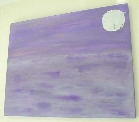Картина под названием "Purple Haze" - Denise Barton, Подлинное произведение искусства, Масло